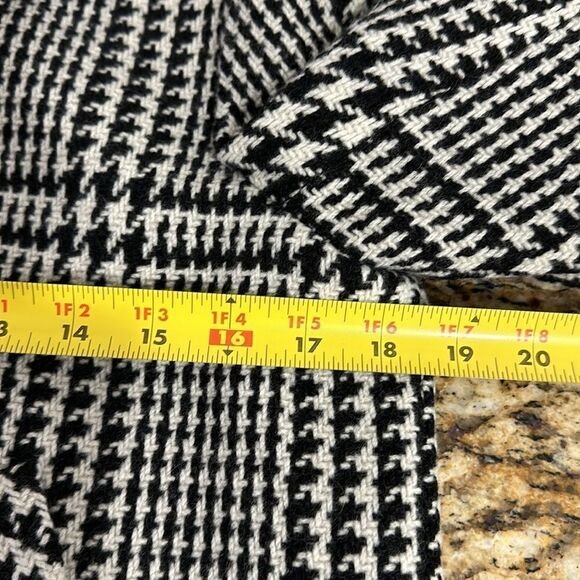 Ralph Lauren Wool Blend 3/4 Sleeve Houndstooth Print Coat Size 6P - Picture 10 of 10